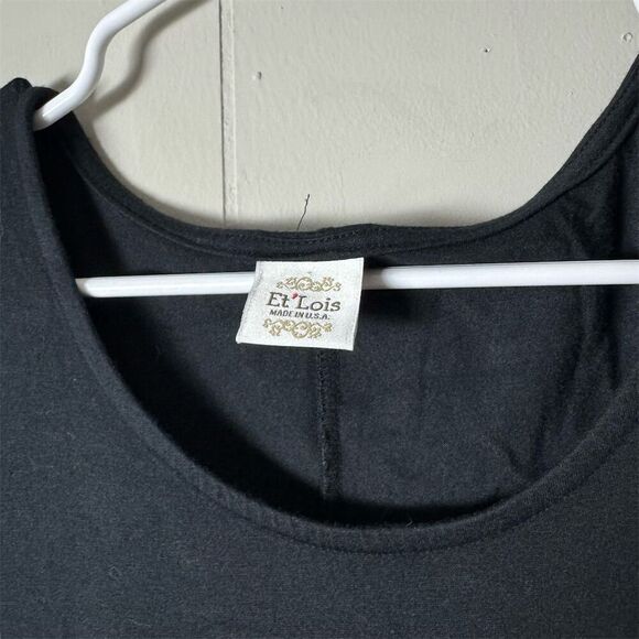 Et’Lois  Women's XS Black Long Sleeve Tunic Top with Pockets - Picture 5 of 7